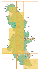 嵐山町内でのトウキョウサンショウウオの分布地図