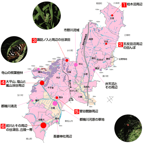 嵐山町地図